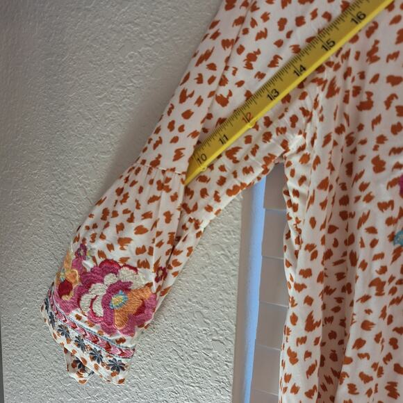 Savanna Jane Size L Long Bell Sleeved Pullover Boho Blouse - Picture 5 of 13